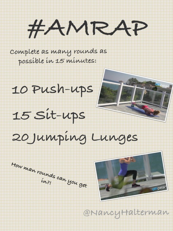 Workout Wednesday! Anywhere, anytime! 